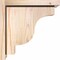 Ekena Millwork Newport Smooth Corbel w/Backplate, Douglas Fir, 7 1/2"W x 12"D x 12"H COR08X12X12NEW01SDF - alternate 3